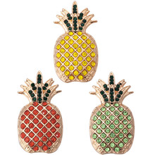 5pcs/lot New Snap Button Jewelry 18mm Charm Full Pineapple Snap Buttons Fit Snap Bracelet for Women Snaps Buttons Jewelry ZA039 2024 - buy cheap
