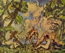 Oil Painting Reproduction,handmade oil painting,oil painting,bacchanalia-the-battle-of-love-1880,Paul Cezanne oil painting 2024 - buy cheap