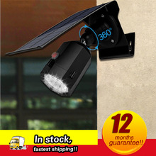 Solar light outdoor LED spotlight imitation monitoring anti-theft home  induction lamp 2024 - buy cheap