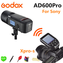 Godox AD600Pro TTL Li-Battery 2,4G Wireless X System Outdoor Studio Flash Strobe светильник для Sony Camera + Xpro-S Flash Trigger 2024 - купить недорого