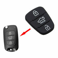 BBQ@Fuka Auto Car accessories Car Key Fob Shell Pad For 3 Buttons Kia Soul Sportage Rio Ceed Sorento Venga Hyundai i20 i30 2024 - buy cheap