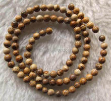 Sale On Fashi ! Whole 4mm Natural Picture chalcedony Round Beads 2 piece/lot DIY jewelry design JT6277 2024 - buy cheap