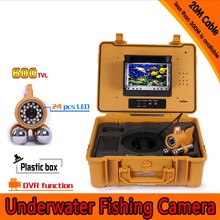 20Meters Depth Underwater Fishing Camera Kit with Dual Lead Bar & 7Inch Monitor with DVR Built-in & Yellow Hard Plastics Case 2024 - buy cheap