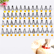48Pcs/set Russian Tulip Tips Stainless Steel Icing Piping Nozzles Pastry Decorating Tips Cake Cupcake Decorator icing dispenser 2024 - buy cheap