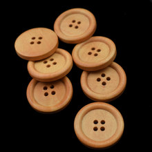 10PCS Mixed Wooden Buttons Natural Color Round 4-Holes Sewing Scrapbooking DIY Clothes Buttons Sewing Accessories 2024 - buy cheap