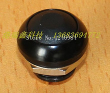 [SA]M12 waterproof switch reset button Taiwan Deli Wei PAS6 black metal edge round black button lock-free--20pcs/lot 2024 - buy cheap