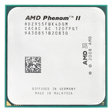 Процессор AMD Phenom II X4 955x4/955/3 ГГц/L3 = 6 МБ/четырехъядерный, разъем AM3/938-pin 2024 - купить недорого