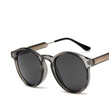 Q ZYOMY Retro Round Sunglasses Women Men Brand Design Transparent Female Sun glasses Men Oculos De Sol Feminino Lunette Soleil 2024 - buy cheap