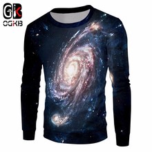 Sudadera 3D para hombres/mujeres OGKB estampado Paisley espacio Hoodies nuevo Harajuku Unisex Hiphop manga larga cuello redondo suéteres 5XL 2024 - compra barato