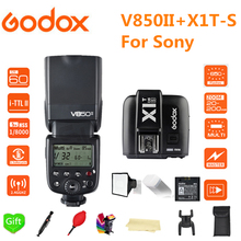 Godox V850II Flash GN60 2,4G Беспроводная X СИСТЕМА литий-ионная батарея Speedlite Flash + X1T-S триггер для камер sony a6000 a7 a6500 2024 - купить недорого