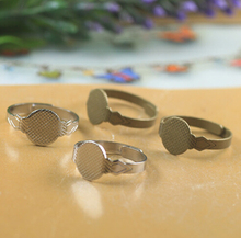 50 шт-10 мм регулируемое кольцо для ювелирных изделий (06171)-цвет и выбор 2024 - купить недорого