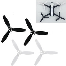 4PCS Black/White Propeller Carbon Fiber Blade Rotors Paddle for Parrot Bebop 2 Drone/FPV 2.0 New Camera Drones Accessories 2024 - buy cheap