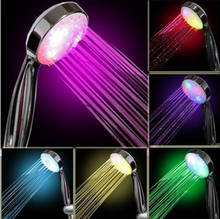 KAKUDER Solar Lamps 7 Color LED Light Bright Water Bath Home Bathroom Shower Head Glow DROP SHIPPING 2024 - buy cheap