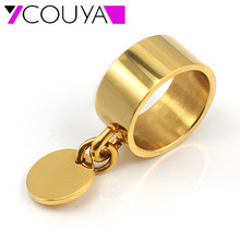 Anillos de oro de moda para mujer y hombre, anillos grandes de acero inoxidable para fiesta, joyería corporal, 2017 2024 - compra barato