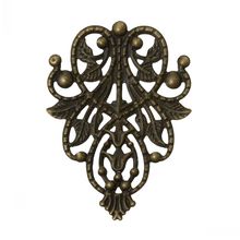 DoreenBeads Embellishment Findings Antique Bronze Hollow 4.8cm x 3.5cm(1 7/8" x 1 3/8"),50PCs from yiwu 2024 - buy cheap