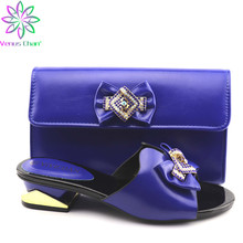 Zapatos y bolsos africanos para combinar, conjunto de zapatos y bolsos de alta calidad para mujer, zapatos italianos y bolso para fiesta 2024 - compra barato