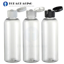 Botella con tapa abatible para Refillable-100ML, envase de plástico transparente para loción vacía, Sub-embotellado, envase de cosméticos para champú, para maquillaje, 30 ps/lote 2024 - compra barato