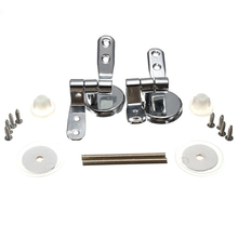 New Alloy Replacement Toilet Seat Hinges Mountings Set Chrome with Fittings Screws 2024 - buy cheap