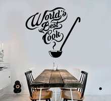 Hot Sale Wall Decals Kitchen Quote Restaurant Chef Cook Vinyl Stickers Art Mural Removable Home Decoration   YY303 2024 - buy cheap