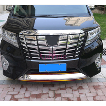 Chrome Car Styling Front Grille Bumper Guard Trim Frame Overlay Panel 2016-2019 For Toyota Alphard  VELLFIRE 30 Accessories 2024 - buy cheap