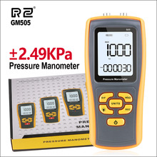 RZ Pressure Gauge Digital Pressure Meter Manometer Differential Pressure Gauge Manometer GM505 2.49KPa Air Pressure Meter 2024 - buy cheap