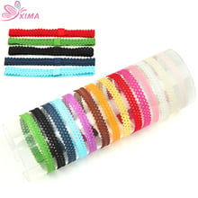 XIMA 14pcs/set Girl Lace Headband for Children Handmade Hair Accessories DIY Elastic Head band for Bows 19cm 2024 - buy cheap