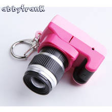Abbyfrank Toy Camera Car Key Chain Kid Digital SLR Plastic Camera Toys LED Luminous Sound Keychain Bag Accessories Gift 2024 - buy cheap