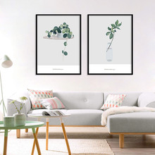 Bonsai Plant Home Decor Nordic Painting Wall Art DIY Poster Print Living Bedroom Background Backdrop Supply Abstract Leaves 2024 - buy cheap