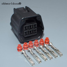 Shhworldsea-conector de extensão elétrica para fio automotivo, 6 pinos, 7283-9332-30, com terminais, plug 2024 - compre barato