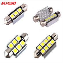10pcs 5050 SMD LED White Bulbs Festoon 31mm 36mm 39mm 41mm  CANBUS Error Free C5W LED Lamp Bulbs Door-Stop-Light 2024 - buy cheap