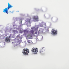 1000pcs 0.8 ~ 4mm atacado 5a cz pedra brilhante corte redondo de lavanda zircônia cúbica à venda 2024 - compre barato