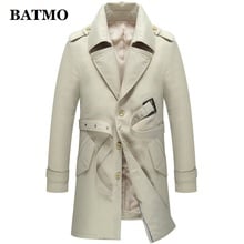 BATMO 2019 new arrival spring high quality trench coat men,men's casual jackets ,plus-size M-4XL P186006 2024 - buy cheap