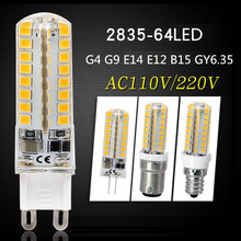 G4 G9 E14 E12 B15 GY6.35 8W LED Corn Bulbs 64Leds Corn Lights AC 110V/220V 2835 Lamparas Spotlight Chandelier Lamps 2024 - buy cheap