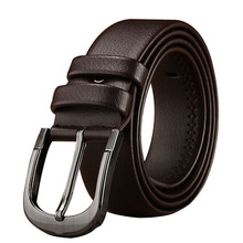 Hot selling Homens Alloy pin buckle belt alta qualtiy Imitação cinto de couro cinto de assuntos de negócios Homens casuais cor sólida 2024 - compre barato