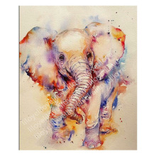 Full Square /Round 5D DIY Diamond Painting "color elephant" Diamond Embroidery Sale Mosaic Rhinestones Decoration Painting GH473 2024 - buy cheap