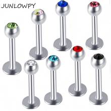 JUNLOWPY Body Jewelry Fancy Steel Cheap Lip Piercings Kits Bar 6-12mm Men Women Labret 16G Piercing Jewelry Labret Stud Earrings 2024 - buy cheap