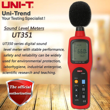 UNI-T-medidor de nivel de sonido digital UT351, retroiluminación LCD de barra analógica con alarma de Límite alto/bajo, 130dB 2024 - compra barato