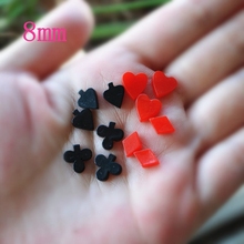 10pcs/Lot Lovely Resin Cabochon Rip Flat Back Resin Poker Small Resin Crafts For DIY Decoration - 10 Designs 2024 - buy cheap