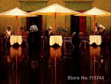 Arte para espacio de oficina café español Brent Lynch, pinturas pintadas a mano de alta calidad 2024 - compra barato