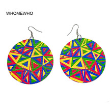 Whomewho brinquedos triangulares africanos, joias afro coloridas de madeira para festa vintage, acessório de clube diy, 60cm 2024 - compre barato