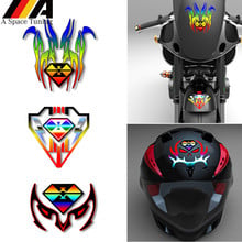 Motorcycle Reflective Sticker Helmet Decal Waterproof Car Sticker Decoration for Yamaha Honda BMW KTM Kawasaki Suzuki 2024 - buy cheap