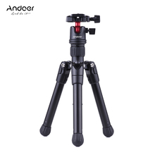 Andoer Mini Tabletop Travel Tripod Stand for Phone for Canon Nikon Sony DSLR Camera Camcorder for iPhone X 8 for Samsung Huawei 2024 - buy cheap
