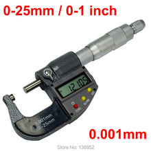 0-25mm 0-1 inch 0.001mm/0.00005'' Electronic Digital Micrometer outside micrometer caliper thickness gauge Measuring tool 2024 - buy cheap