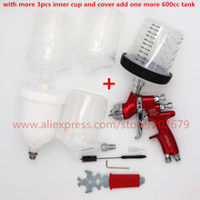 Free Shipping Spray Gun With Mixing Cup Pps No-clean Tank LVMP High Quality England Spray Gun /Paint Spray Gun /Sprayer Gun 2024 - buy cheap