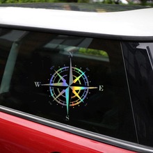 15cm*15cm Car Sticker 3D NSWE Compass Stickers Funny Vinyl Car Styling Decal Motorcycle Sticker On Car 2024 - buy cheap
