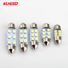 10Pcs Car Light C5W 6  SMD LED 31mm 36mm 39mm 41mm White 3528 1210 6SMD 6LED Festoon Dome Lamp Bulb DC12V 2024 - buy cheap