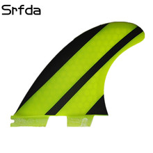 srfda SURFBOARD FINS High quality FCS II G5 surf fins with fiberglass honey comb material for surfing M size fins 010 2024 - buy cheap