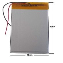 Batería de la tableta 3,7 V 3000mAh 357090 polímero de litio li-po li-ion baterías recargables para Mp3 bluetooth móvil 2024 - compra barato