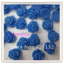 Rf-14-15 envío gratis 3D 200 unids/bolsa pequeño brillante azul forma de rosa decoración de la resina uñas decoraciones teléfono móvil 2024 - compra barato
