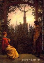 online art gallery Watching the church Caspar David Friedrich Landscape paintings Hand painted High quality 2024 - buy cheap